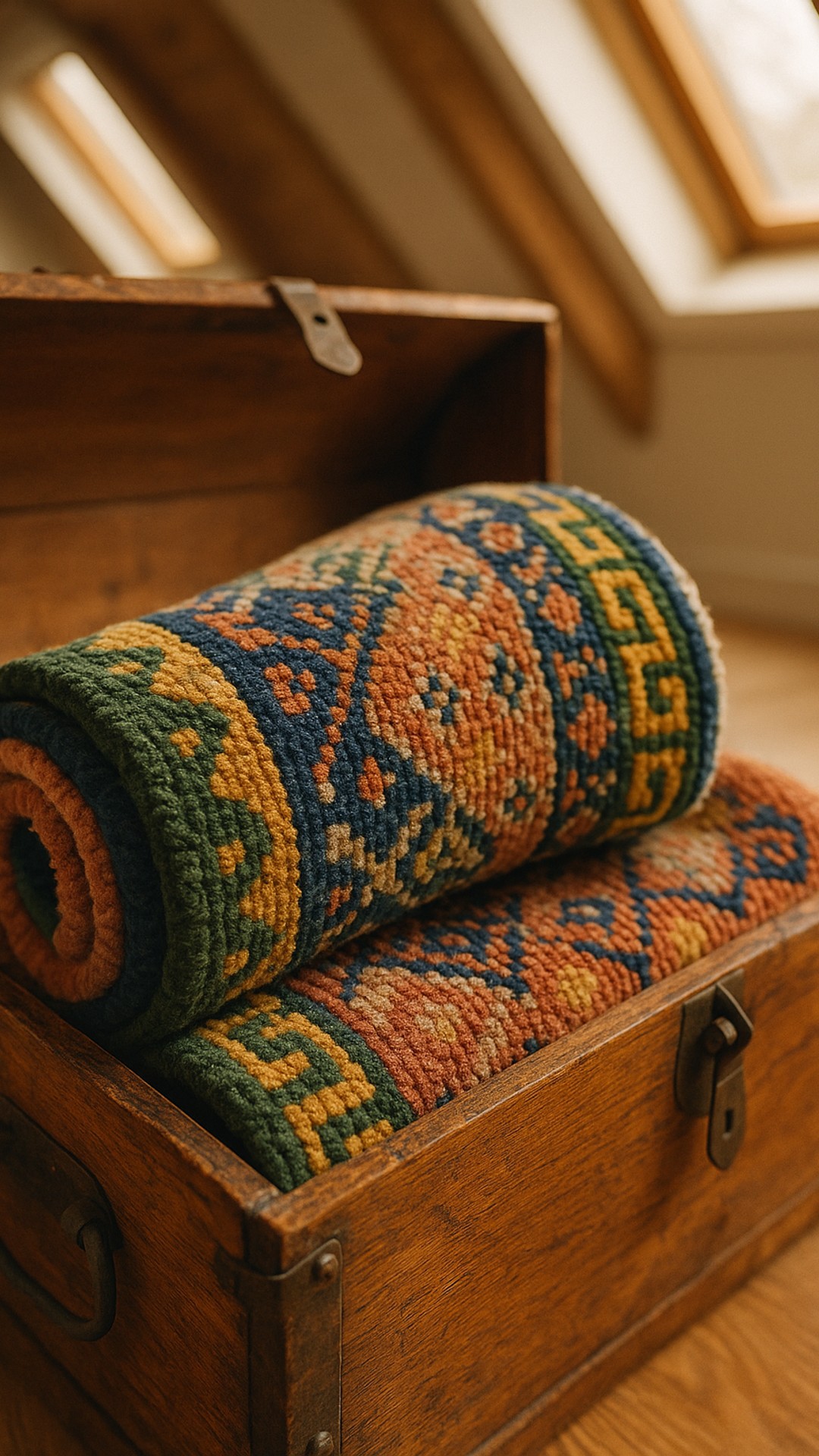 Delve into the intricate weaves of spring with our richly detailed wool rug, perfectly snug in your cherished spaces.