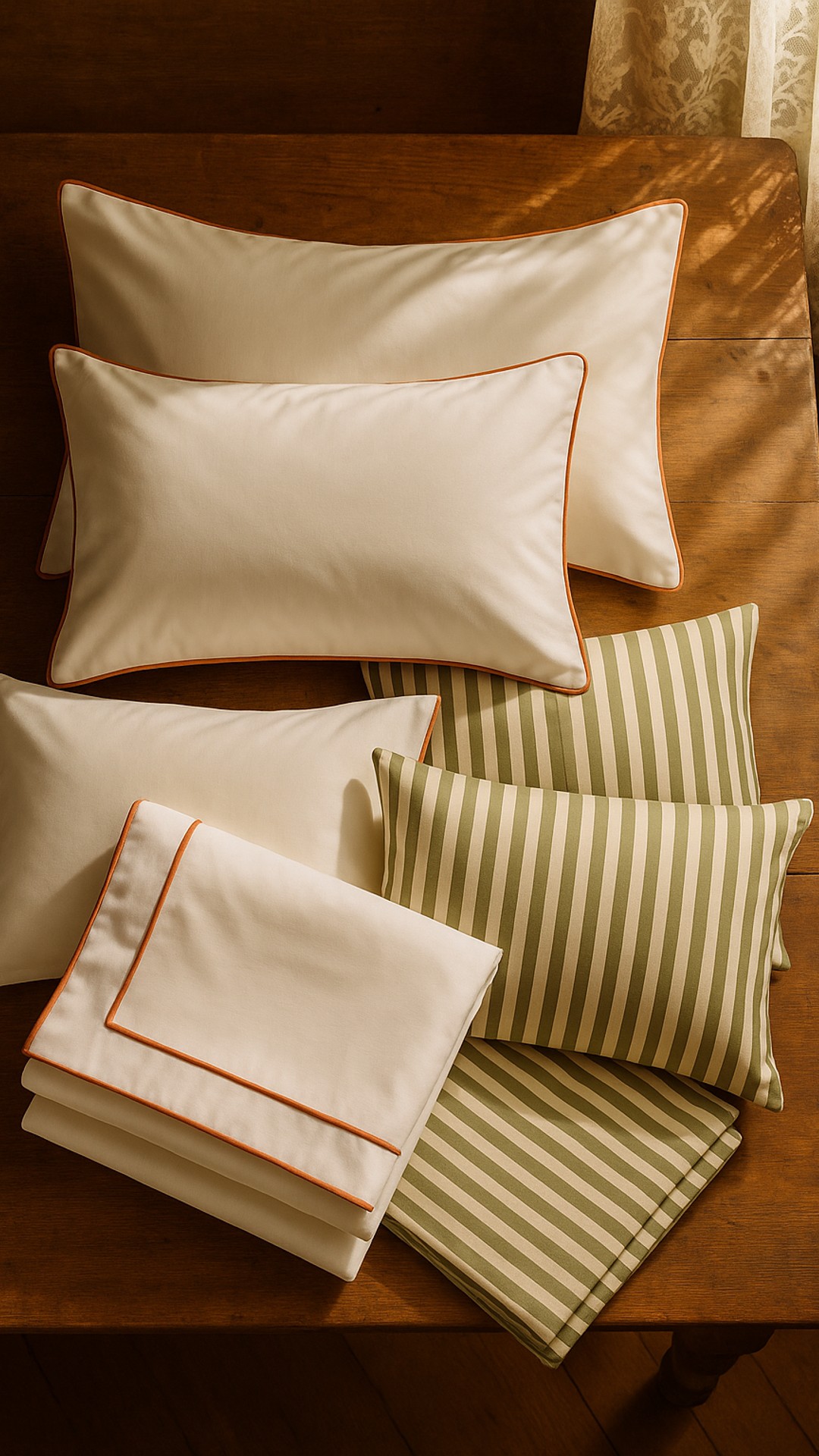 Experience the serene elegance of spring mornings with our indulgent bedding, inviting restful slumbers and fresh beginnings.